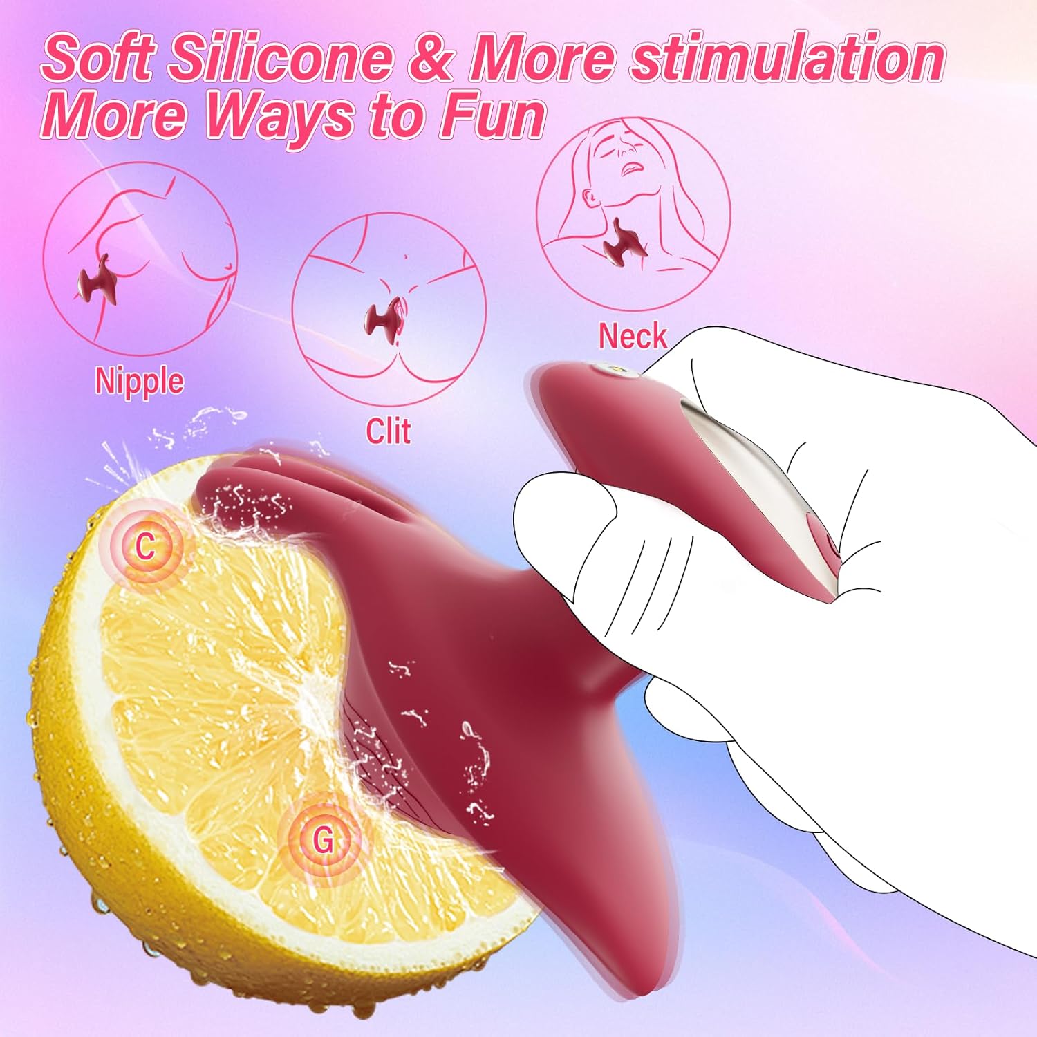 MiniPulse Clitoral Rabbit Vibrator-2