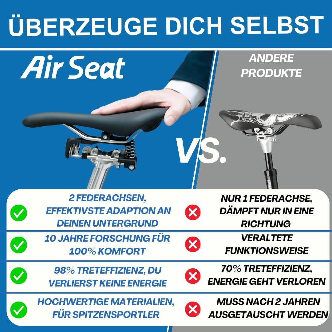 Air Seat Sattelfederung - innovative schwebende Sattelaufhängung-4