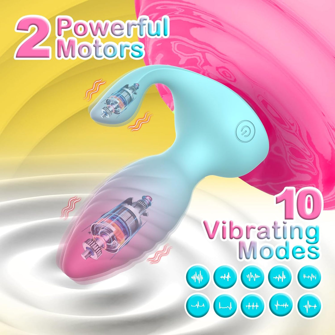 BlushEcho Remote Control Butt Plug Vibrator-1