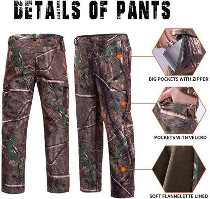 Hunting Gear Suit For Men Camouflage Windproof Jacket-3