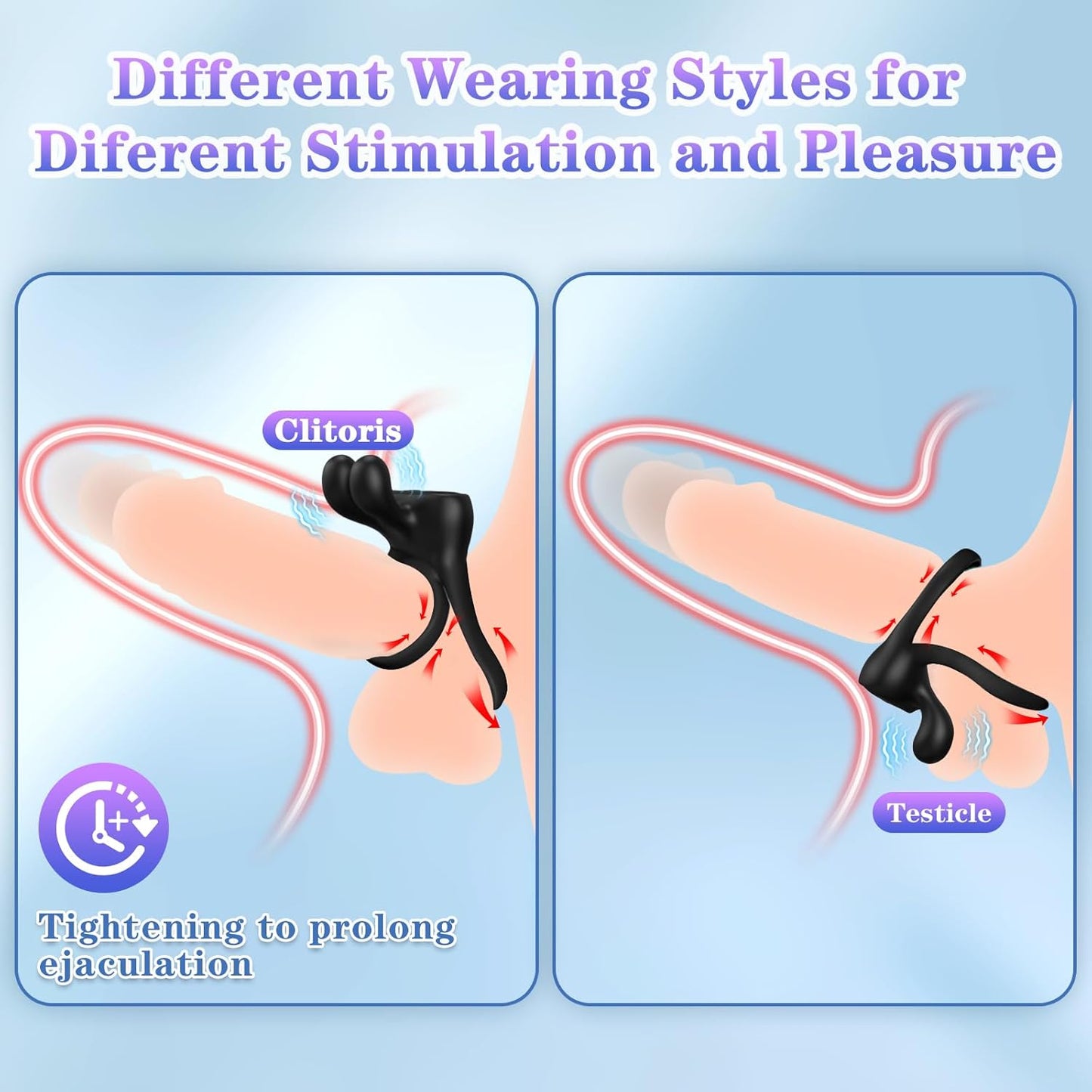 EuphorucFleur 3Pcs Couples' Vibrating Sex Toy Set-2