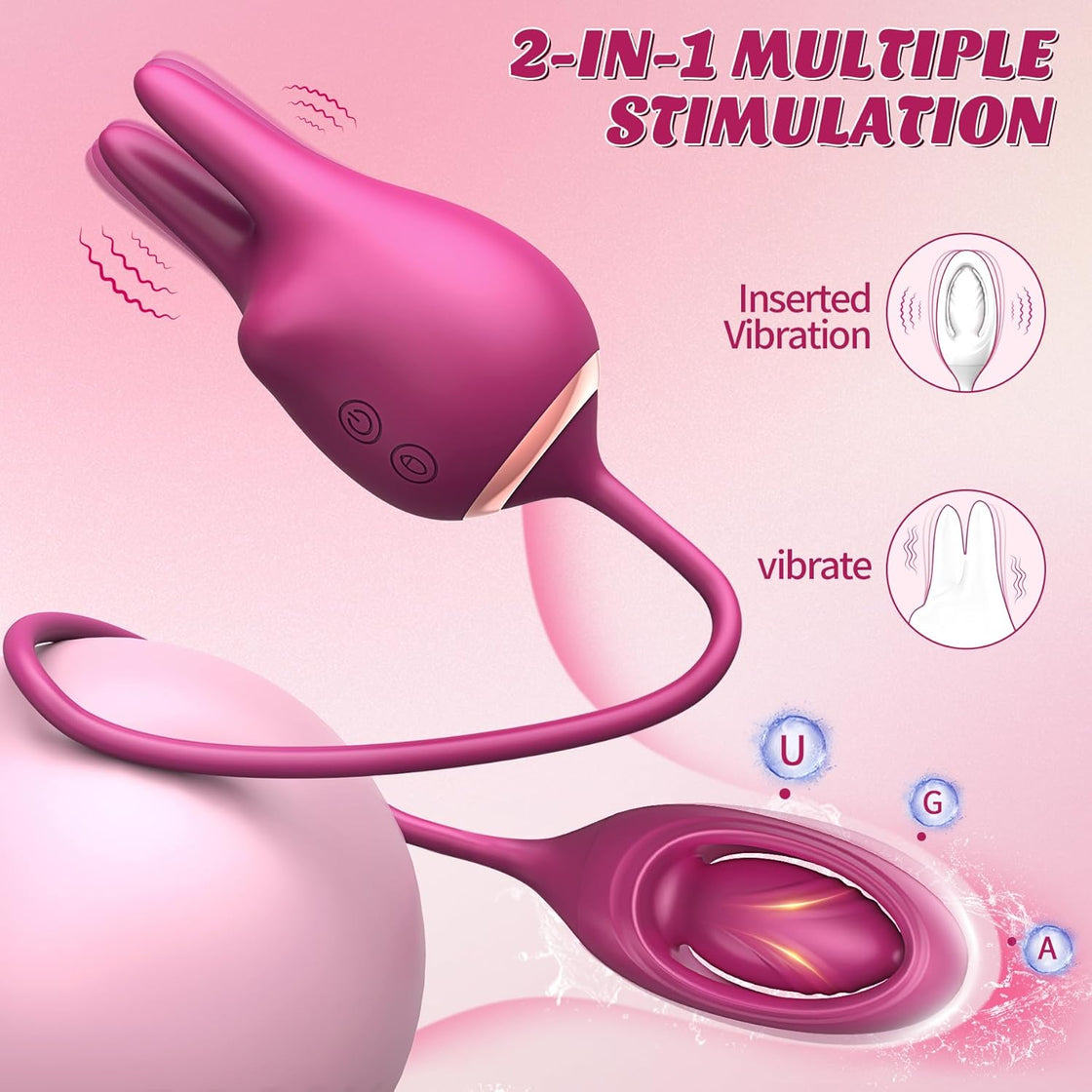 PleasureRabbit Inserted Vibrations Clitoral Stimulator-1