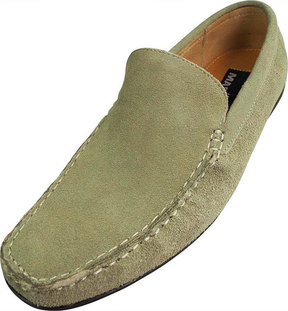 Masimo - Mens Slip On Casual Dress Suede Driving Moccasin-0