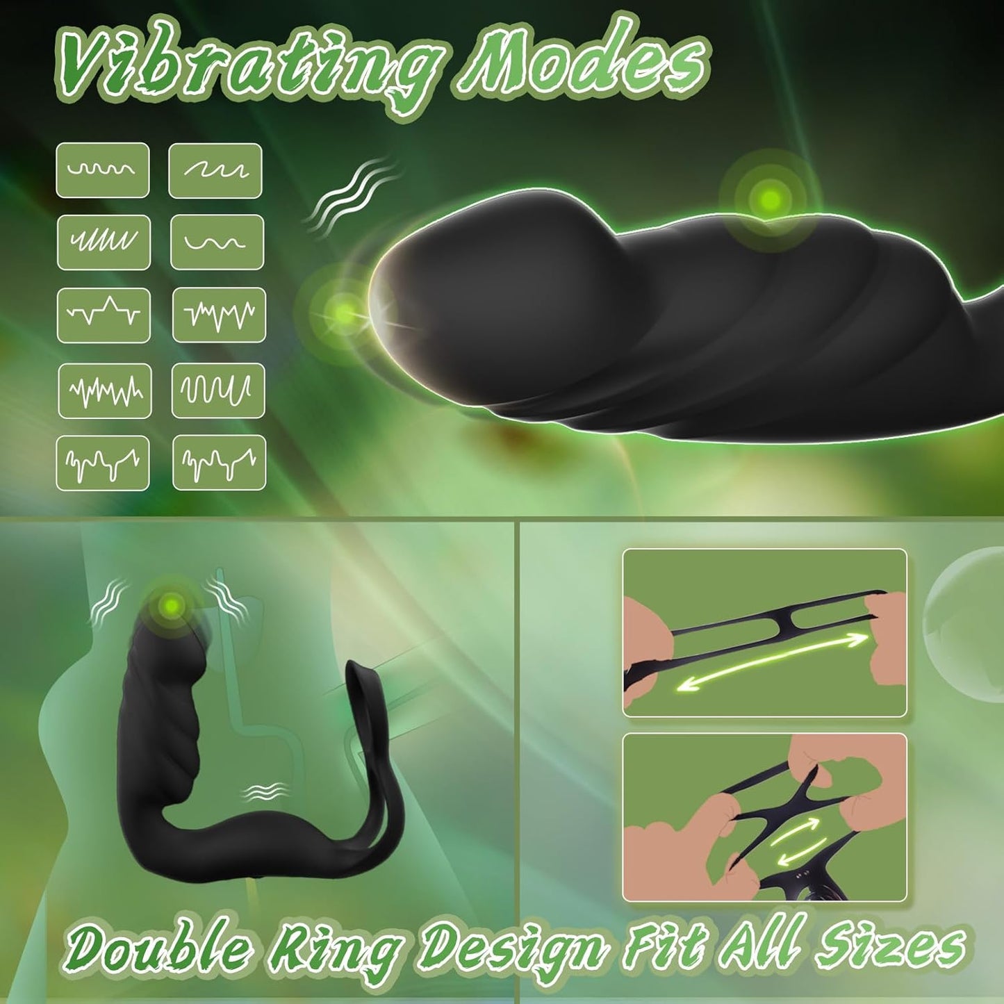 DualEcstasy Thrusting Prostate Massager Penis Ring-3
