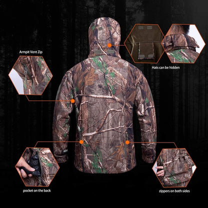 Hunting Gear Suit For Men Camouflage Windproof Jacket-2