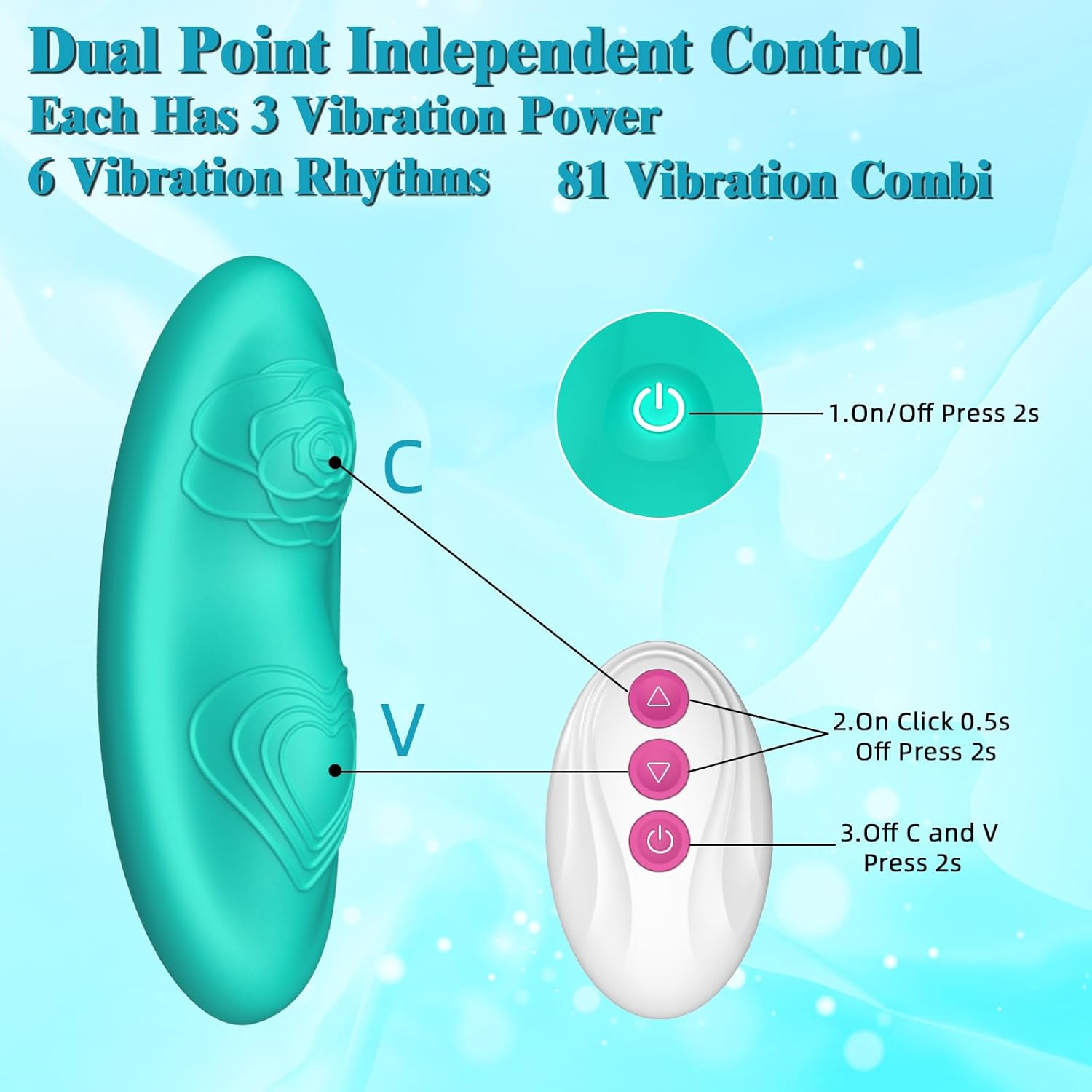 HaloGleam Mini Butterfly Vibrator-3