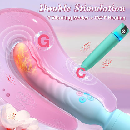 HeatTremor Clitoral Stimulator Wand & Bullet Vibrator Set-2