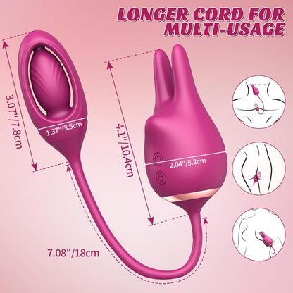 PleasureRabbit Inserted Vibrations Clitoral Stimulator-4