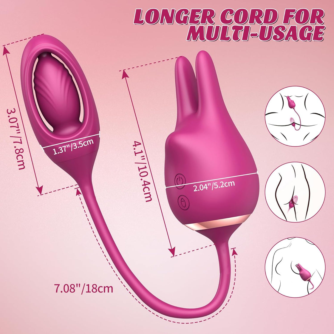 PleasureRabbit Inserted Vibrations Clitoral Stimulator-4
