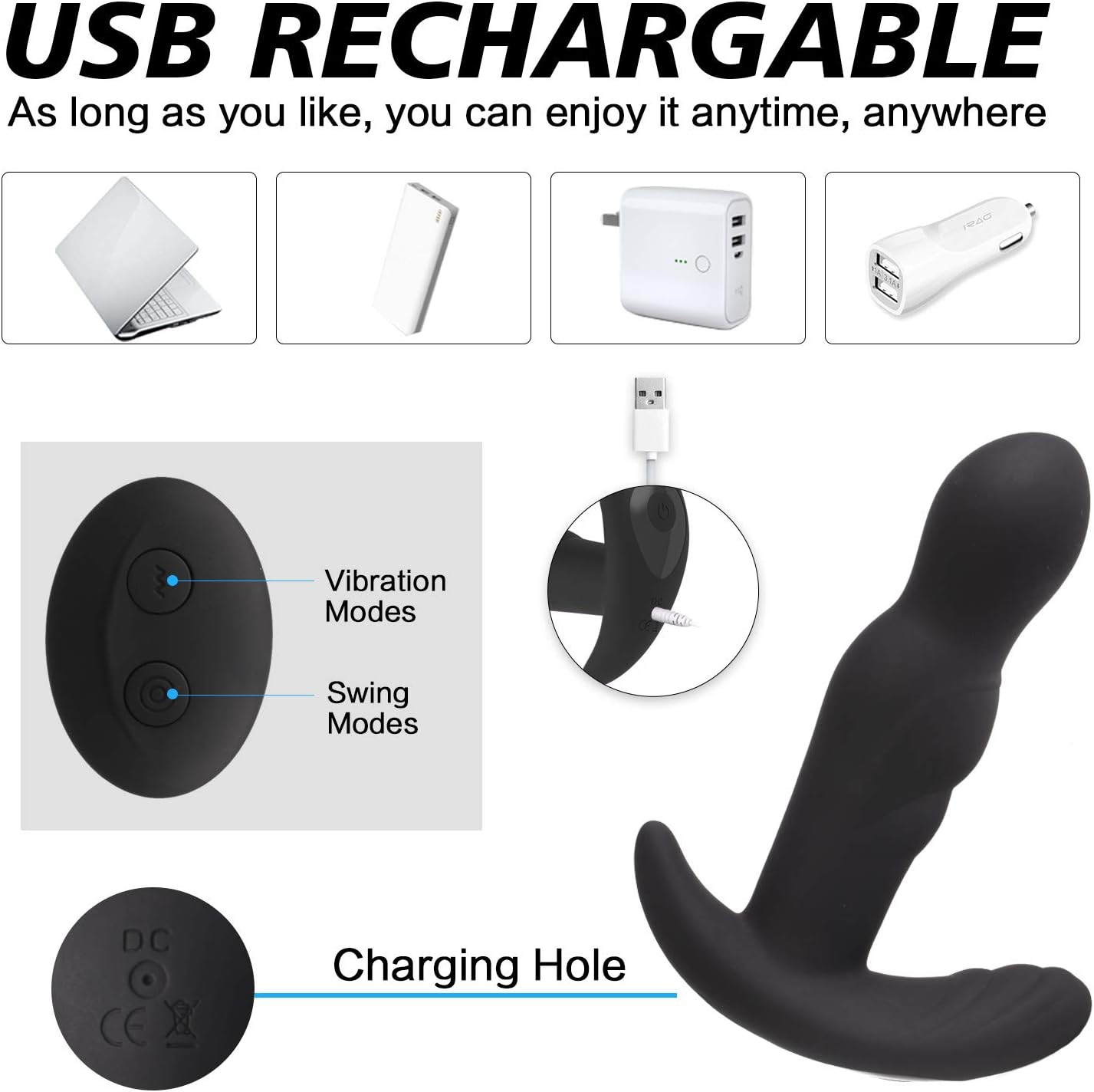 CraveSurge 360° Rotating Anal & Prostate Vibrator with 10 Vibrations-4