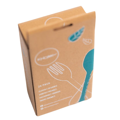 KNORK Eco 24 Pack Bamboo Flatware Set-2