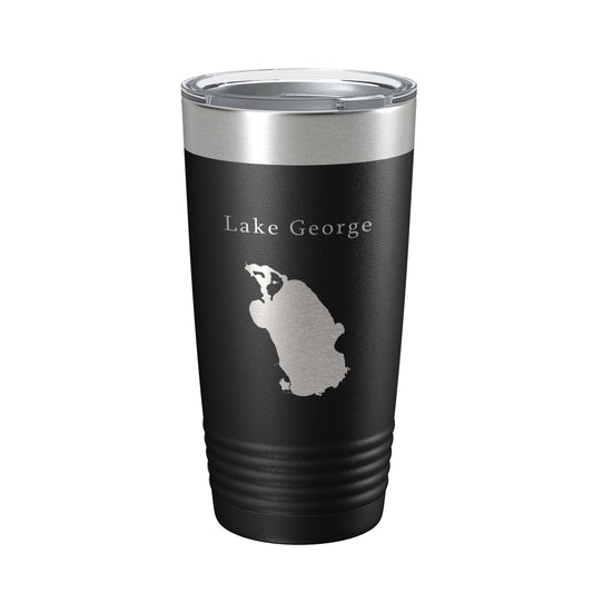 Lake George Map Tumbler Travel Mug Insulated Laser Engraved Coffee Cup Florida 20 oz-0