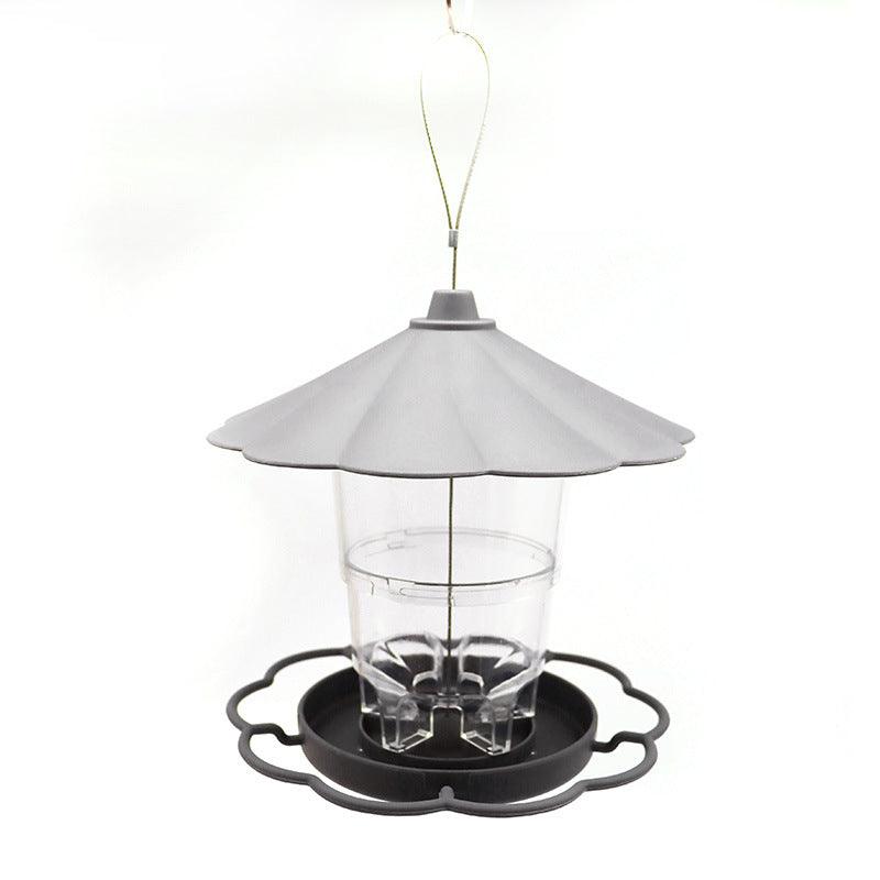 Foldable Bird Feeder With Removable Roof - Outdoor Garden Decor-5