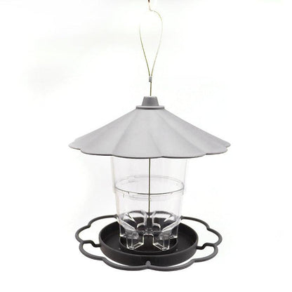 Foldable Bird Feeder With Removable Roof - Outdoor Garden Decor-5