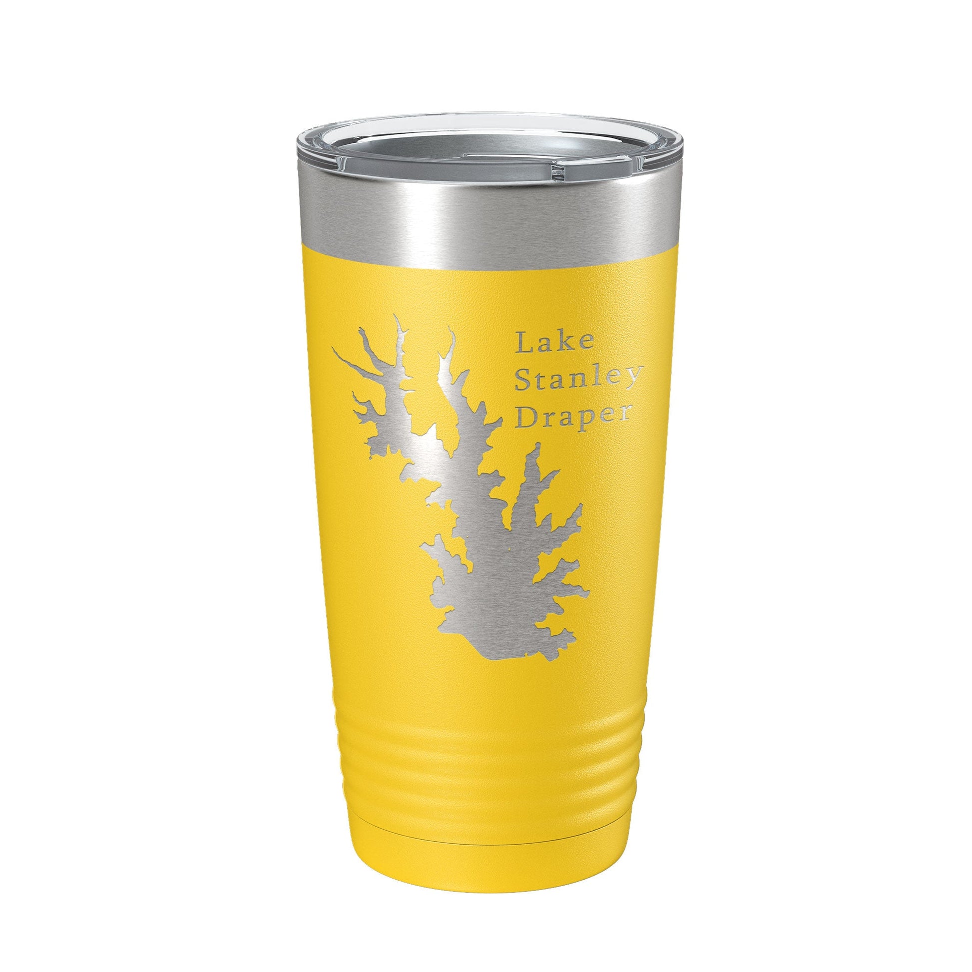 Lake Stanley Draper Map Tumbler Travel Mug Insulated Laser Engraved Coffee Cup Oklahoma 20 oz-4