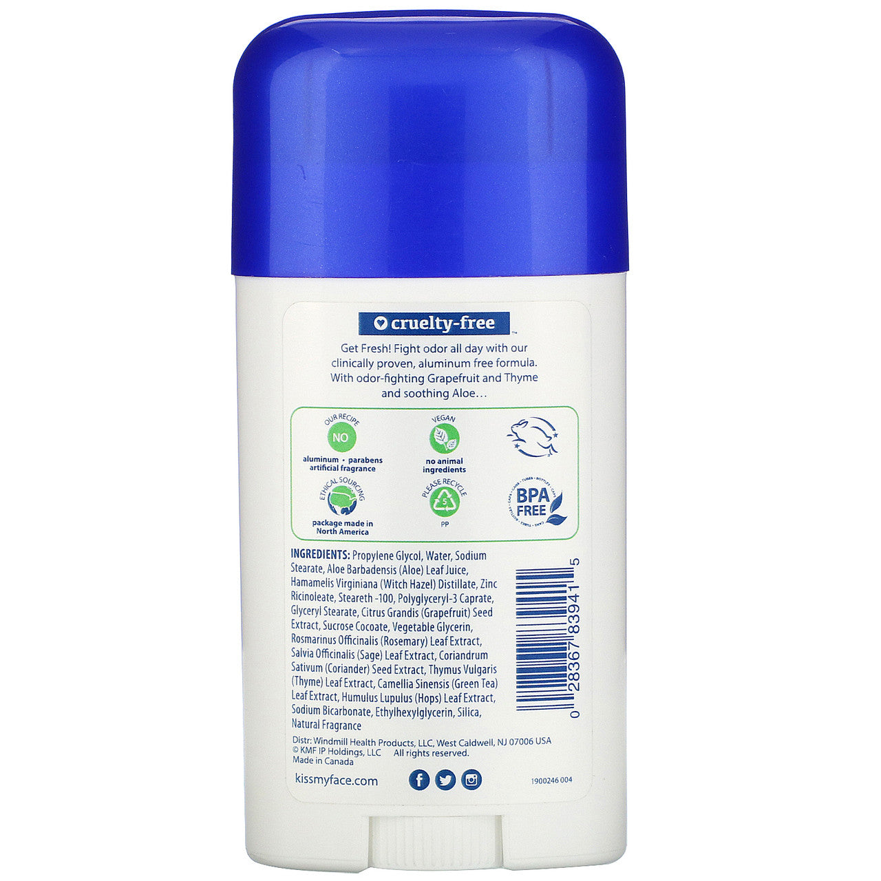 Kiss My Face Active Life Sport Deodorant (2.48 Oz)-1