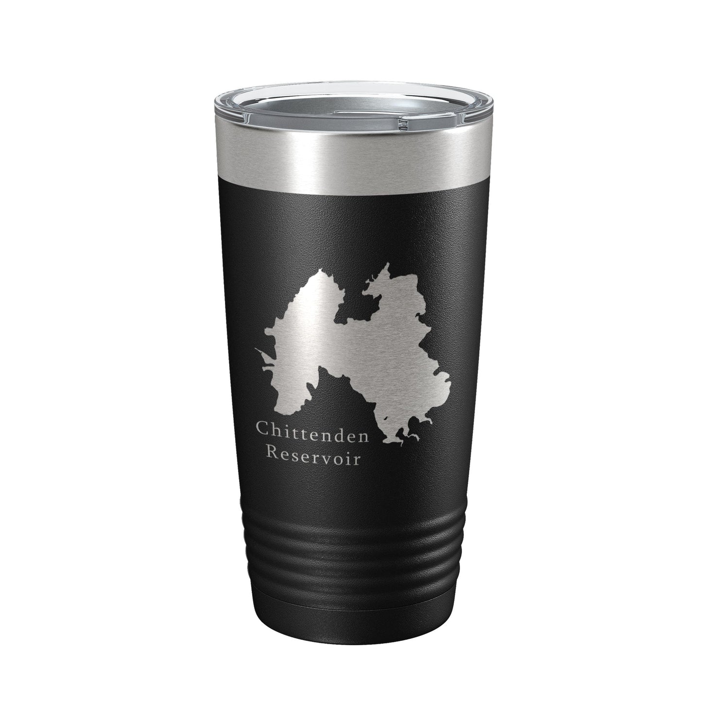 Chittenden Reservoir Tumbler Lake Map Travel Mug Insulated Laser Engraved Coffee Cup Vermont 20 oz-0