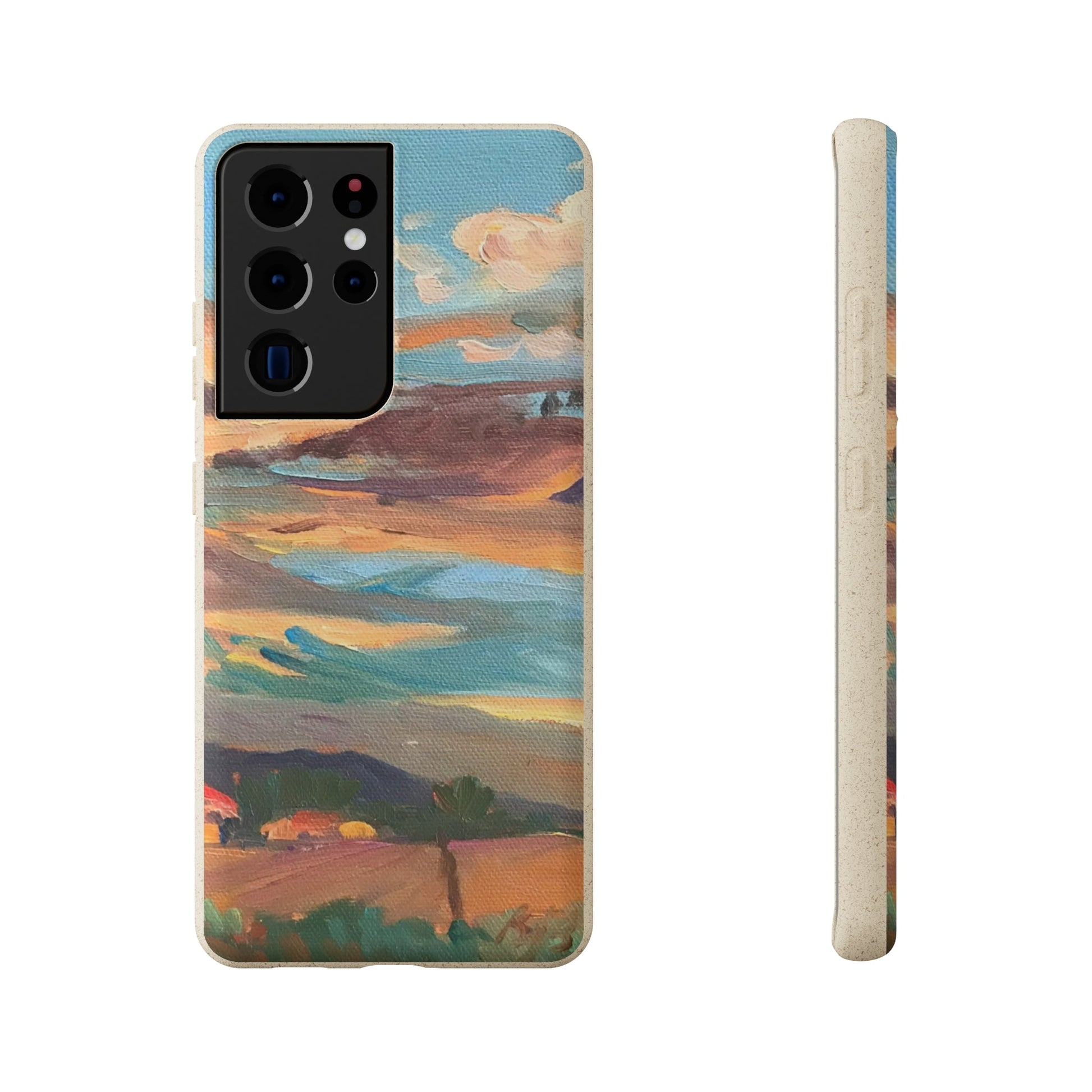 Biodegradable Phone Case with 'Fall Sky' Landscape Original Artwork by Barbara Cleary-44