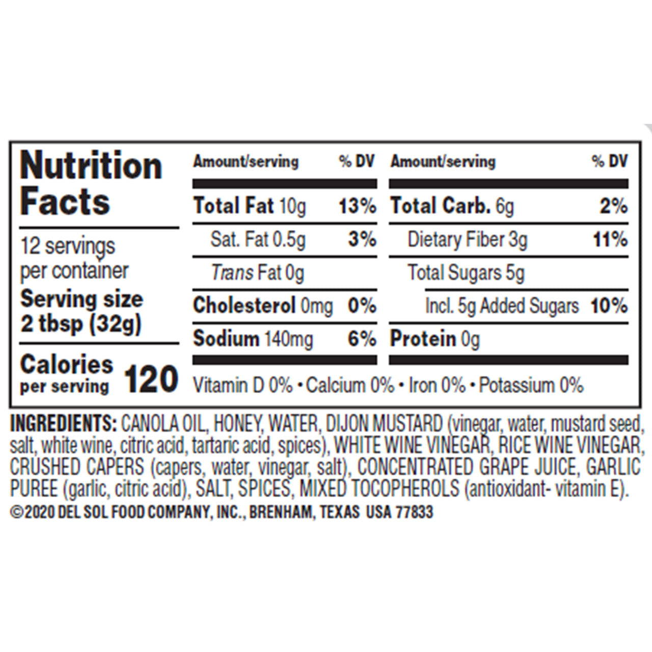 Brianna's Champagne Caper Vinaigrette (6x12Oz)-2