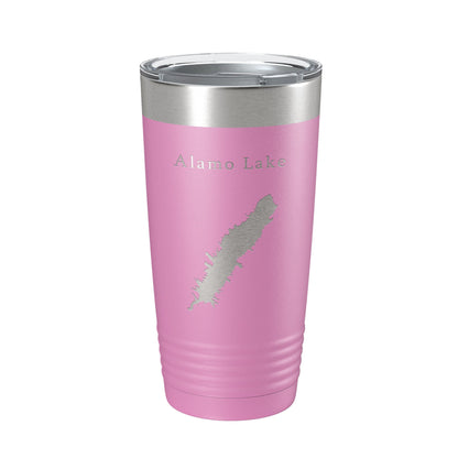 Alamo Lake Map Tumbler Travel Mug Insulated Laser Engraved Coffee Cup Arizona 20 oz-14