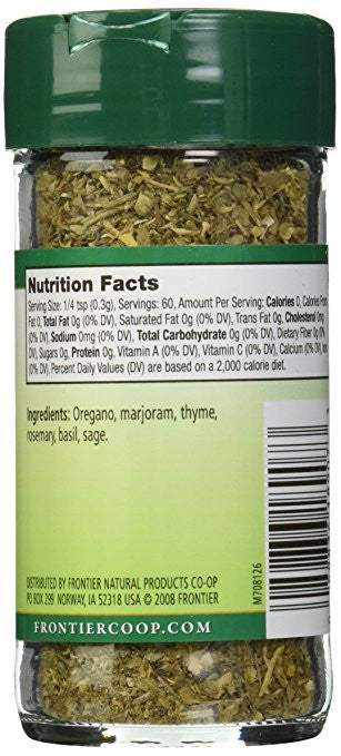 Frontier Herb Saltless Italian (1x.64 Oz)-1