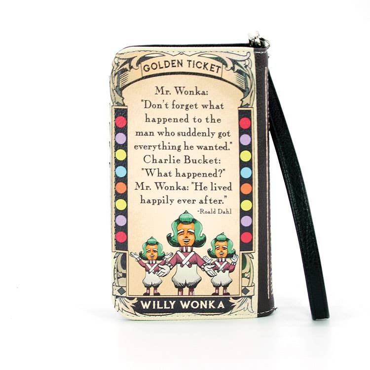 Charlie and the Chocolate Factory Book Wallet Wristlet-1