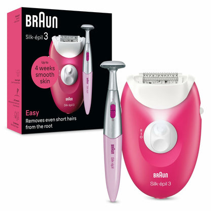 Electric Hair Remover Braun SE3-202 Fuchsia-17