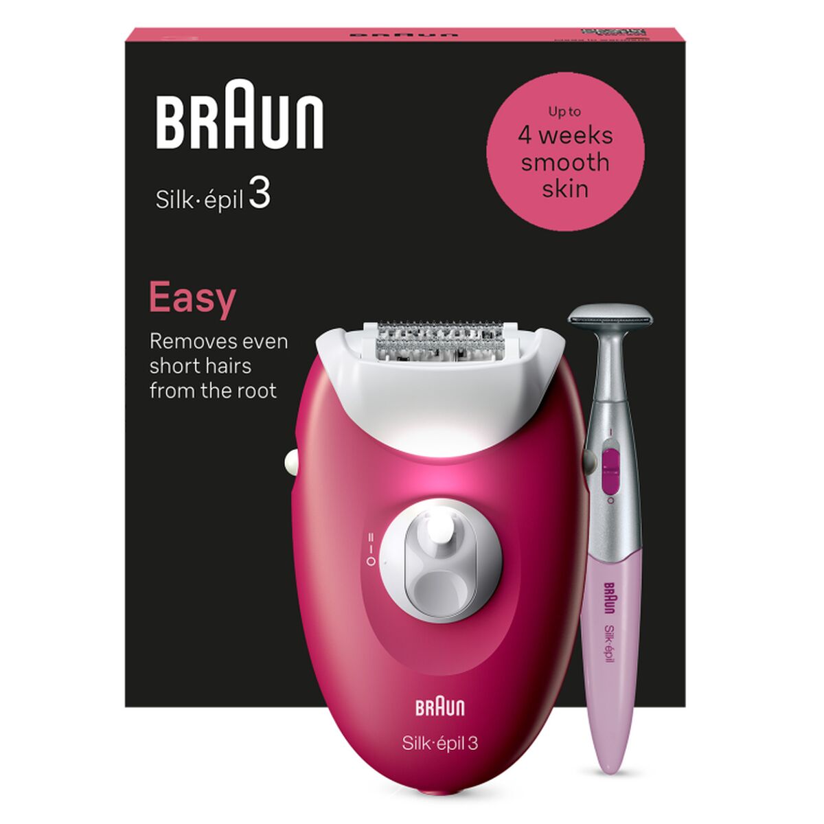 Electric Hair Remover Braun SE3-202 Fuchsia-8