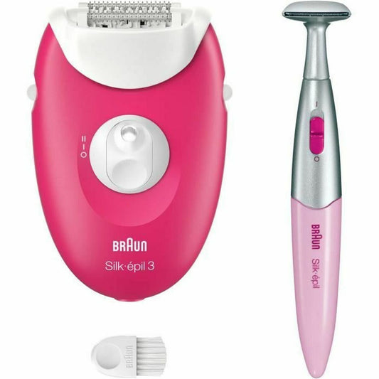 Electric Hair Remover Braun SE3-202 Fuchsia-0