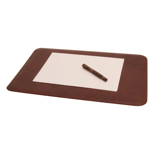 Leather desk pad - Brown-0