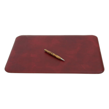 Leather desk pad - red-0