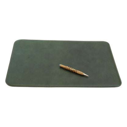 Leather Desk pad - green-0
