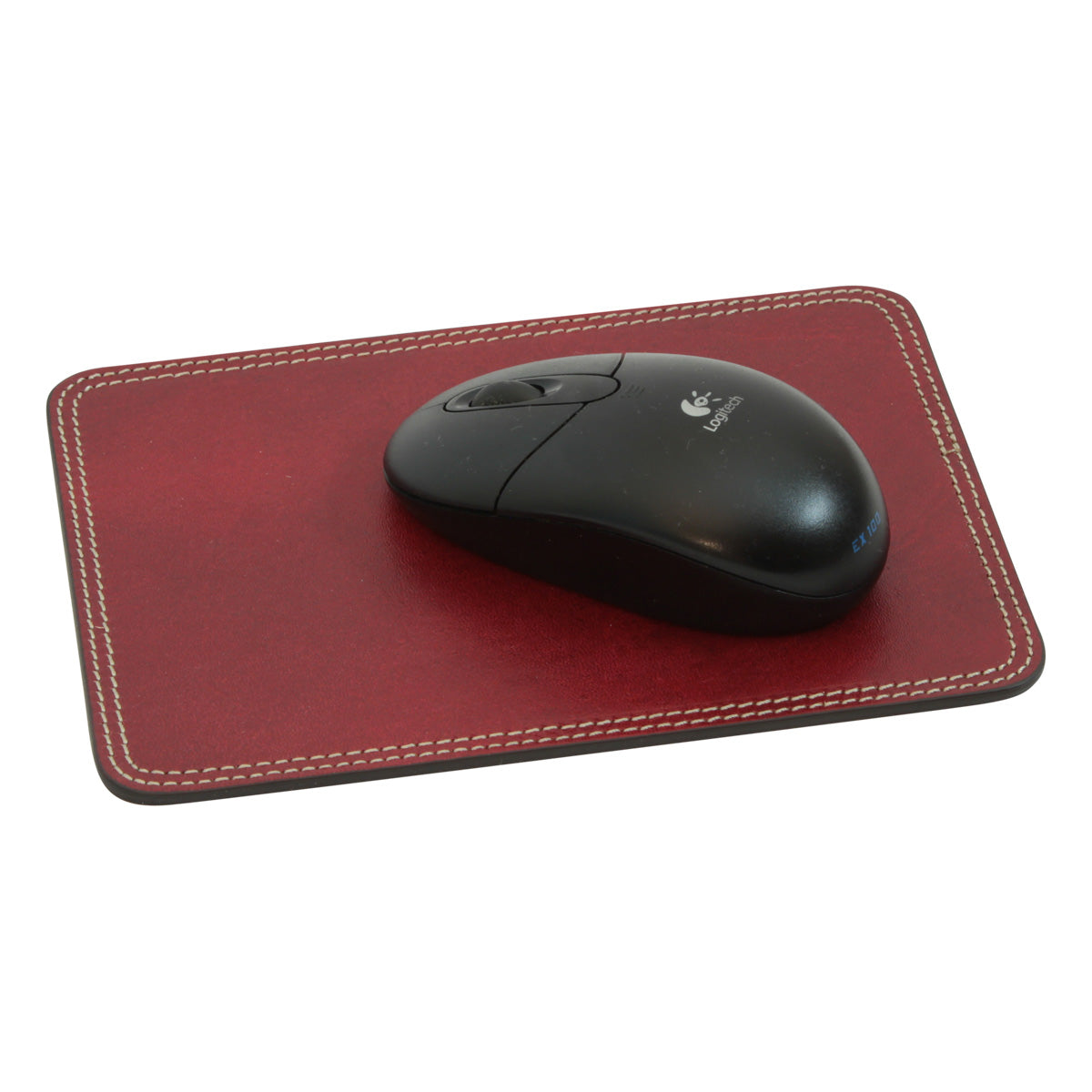 Leather mouse pad - red-0