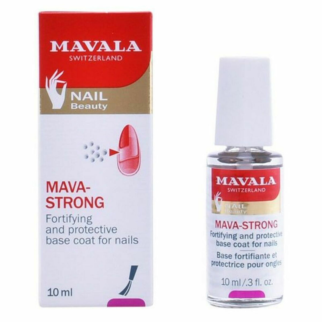 Nail Base Gel Mavala Mava-Strong Strengthening Treatment 10 ml-0