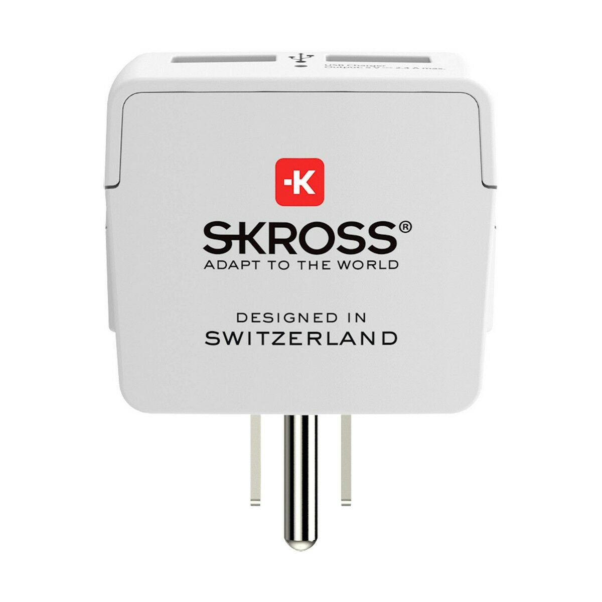 Current Adaptor Skross 1500281 USB x 2 European United States-1