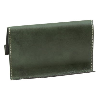 Leather ipad and iphone stand - green-1