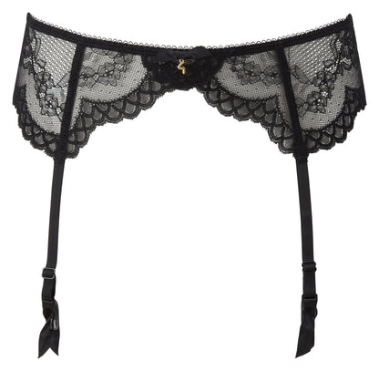 Sheer Lace Garter Belt Gossard Superboost Lace Black-3