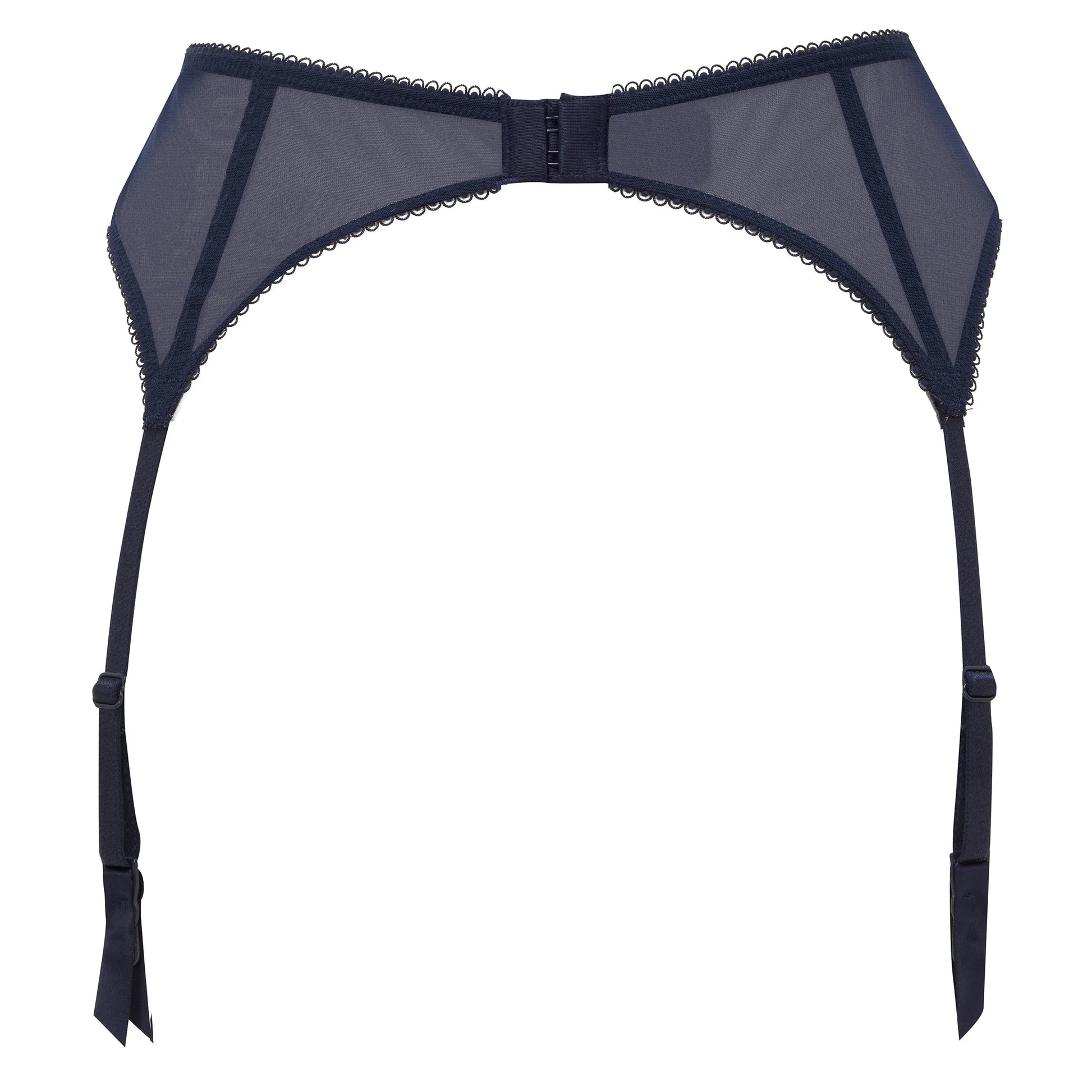 Gossard Superboost Lace Garter Belt Midnight Blue Gold-3