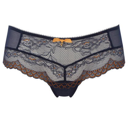 Gossard Superboost Lace Short Panty Midnight Blue Gold-2