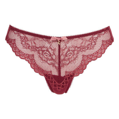 Gossard Superboost Lace Thong Panty Cranberry/Raspberry Sorbet-2