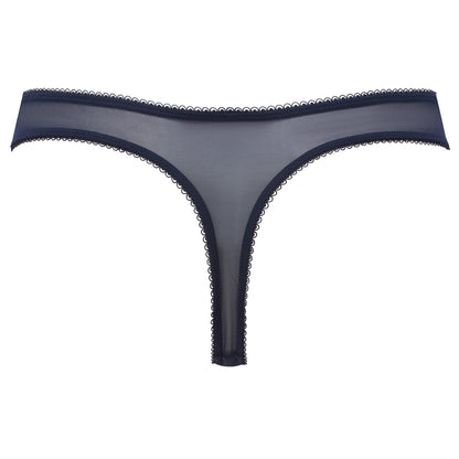 Gossard Superboost Lace Thong Panty Midnight Blue Gold-2