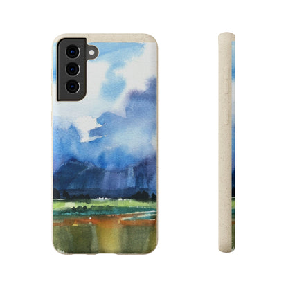 Biodegradable Phone Case with 'Tranquil Mountain View 4' Landscape Original Artwork by Barbara Cleary-43
