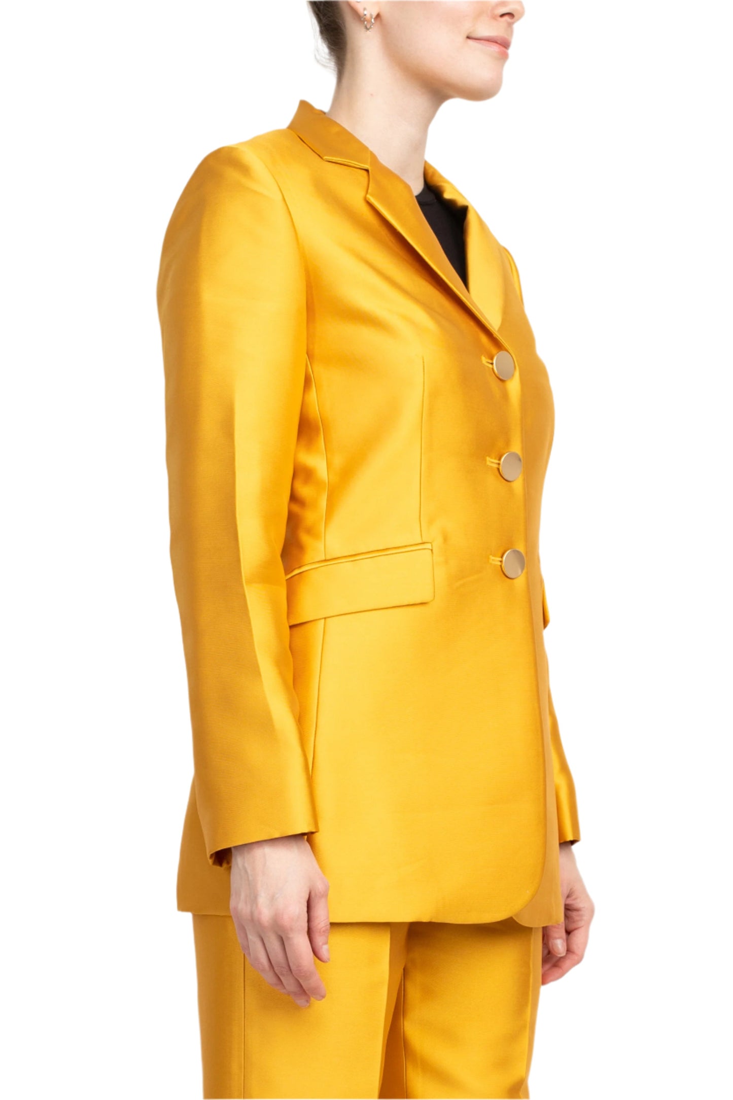 John Meyer Collection Notched Collar Long Sleeve 3 Button Jacket with Matching Pants-2