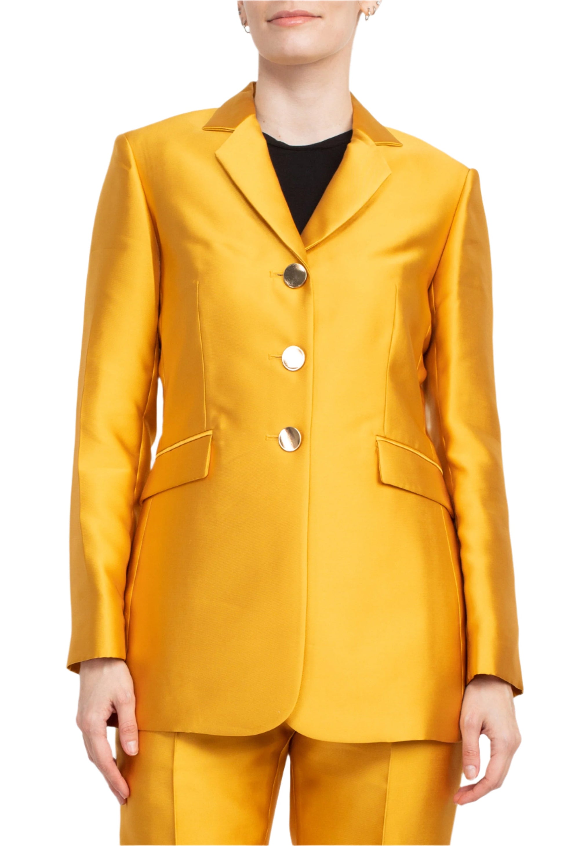 John Meyer Collection Notched Collar Long Sleeve 3 Button Jacket with Matching Pants-1