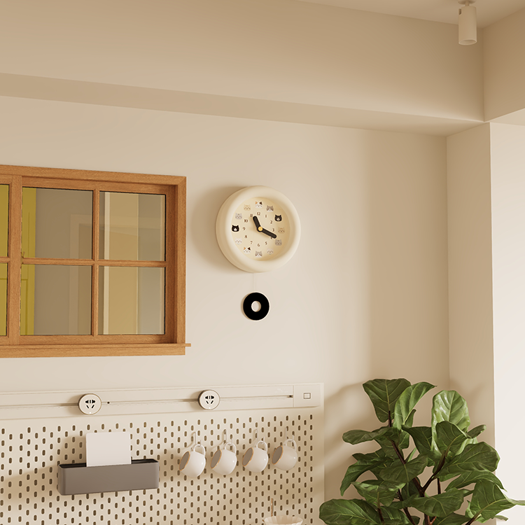 Cute Cat Wall Clock-4