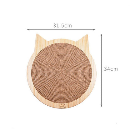 Wall Mounted Cat Scratcher Board With Suction Cup Toy-5