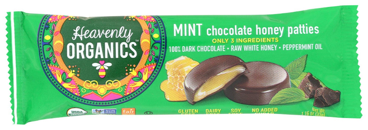 Heavenly Organics Honey Patties Chocolate MInt (16x1.2 OZ)-0