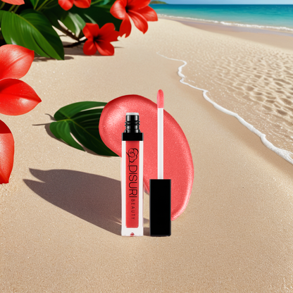 DISURI Beauty Shimmer Lip Gloss - Tropical Burst-1
