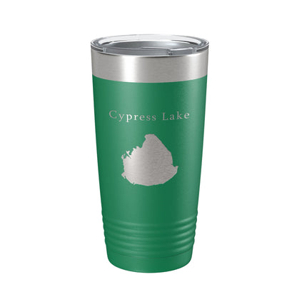 Cypress Lake Map Tumbler Travel Mug Insulated Laser Engraved Coffee Cup Kissimmee Orlando Florida 20 oz-9