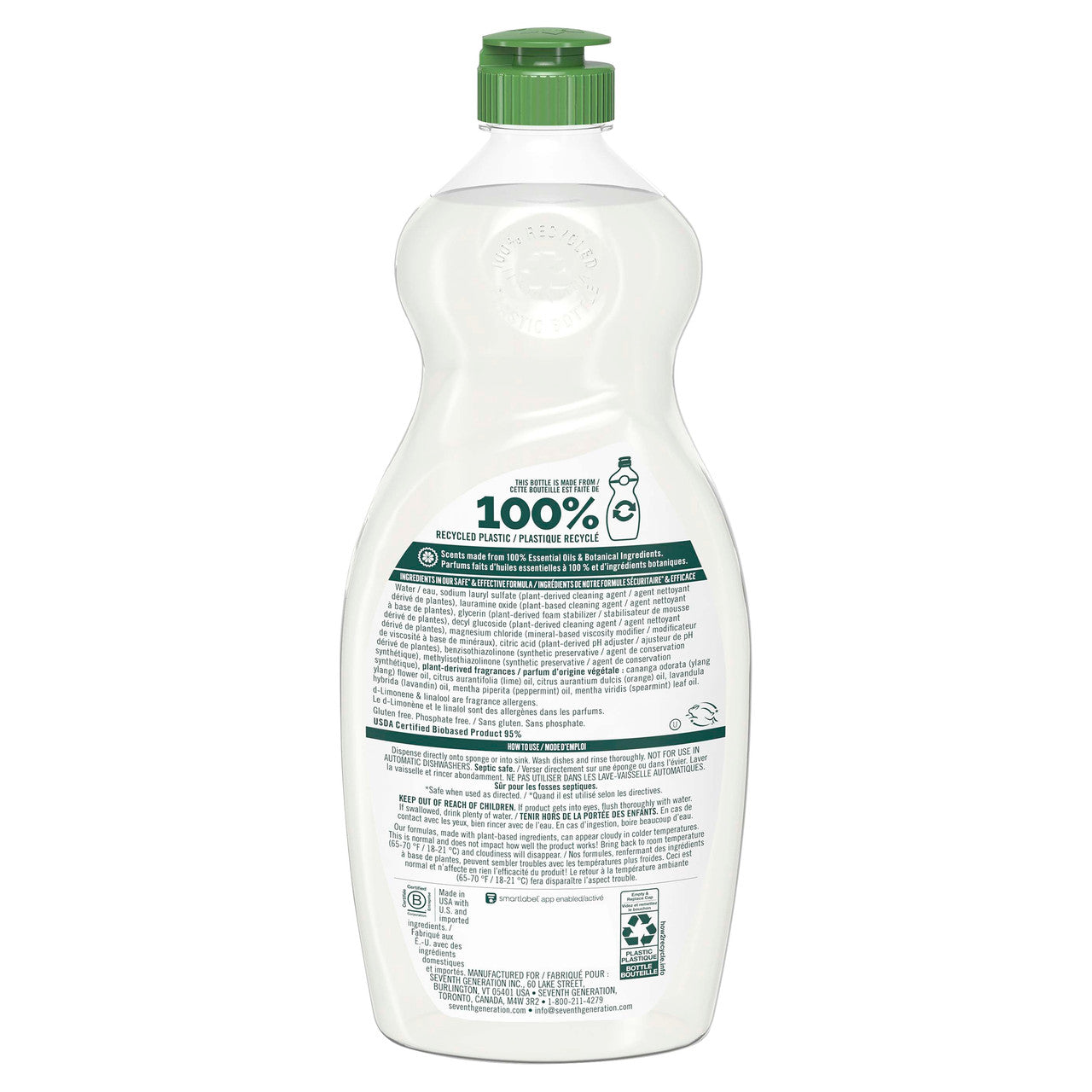 7 GEN DISH LQ LAVDR MINT ( 6 X 19 OZ   )-1